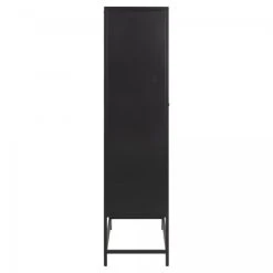 Meubles & Design Buffet Haut 2 Portes En Métal Style Contemporain Noir 9 Meubles & Design Buffet Haut 2 Portes En Métal Style Contemporain Noir -Boutique Maisons du Monde buffet haut 2 portes en metal style contemporain noir 3