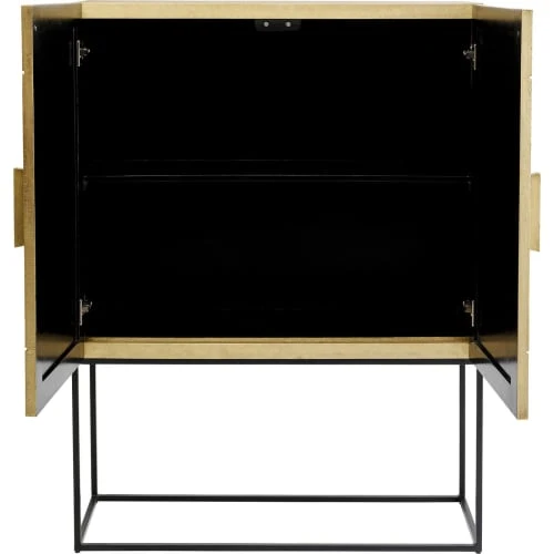 Kare Design Buffet Haut 2 Portes Sculpté Doré 4 Kare Design Buffet Haut 2 Portes Sculpté Doré – Image 4
