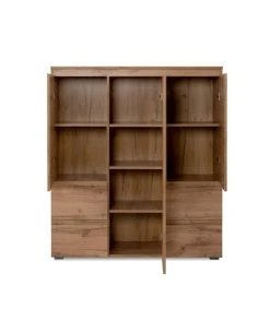 CALICOSY Buffet Haut 3 Portes, 4 Tiroirs Et 5 étagères - L116 Cm - Marron 10 CALICOSY Buffet Haut 3 Portes, 4 Tiroirs Et 5 étagères - L116 Cm - Marron -Boutique Maisons du Monde buffet haut 3 portes 4 tiroirs et 5 etageres l116 cm marron 4
