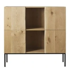 Maisons Du Monde Buffet Haut 4 Portes En Chêne Massif