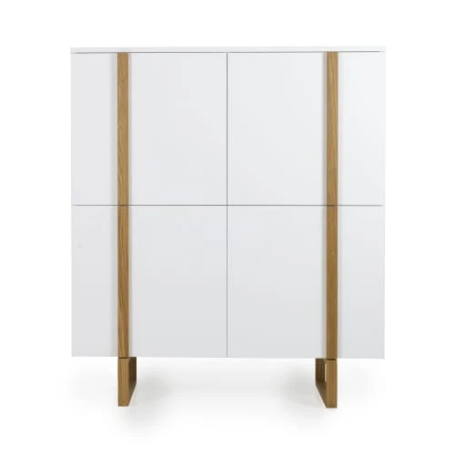 Tenzo Buffet Haut 8 Compartiments De Rangement Blanc 1 Tenzo Buffet Haut 8 Compartiments De Rangement Blanc