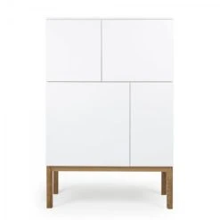 Meubles & Design Buffet Haut Design Scandinave Blanc -Boutique Maisons du Monde buffet haut design scandinave blanc 2