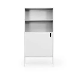 Tenzo Buffet Haut En Bois 1 Porte H152cm Blanc