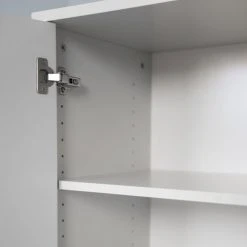 Tenzo Buffet Haut En Bois 1 Porte H152cm Blanc 11 Tenzo Buffet Haut En Bois 1 Porte H152cm Blanc -Boutique Maisons du Monde buffet haut en bois 1 porte h152cm blanc 5