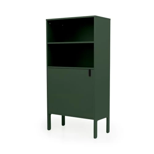 Tenzo Buffet Haut En Bois 1 Porte H152cm Vert Kaki 2 Tenzo Buffet Haut En Bois 1 Porte H152cm Vert Kaki – Image 2