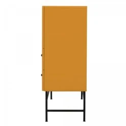 Meubles & Design Buffet Haut Moderne En Bois Et Métal 3 Placards 2 Tiroirs Moutarde 8 Meubles & Design Buffet Haut Moderne En Bois Et Métal 3 Placards 2 Tiroirs Moutarde -Boutique Maisons du Monde buffet haut moderne en bois et metal 3 placards 2 tiroirs moutarde 2