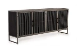 GINER Y COLOMER Buffet Indus En Manguier Et Métal Noir Et Gris