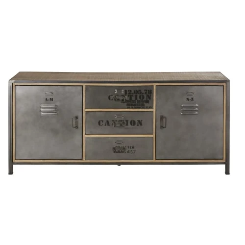 Maisons Du Monde Buffet Industriel 2 Portes 3 Tiroirs En Métal Gris Anthracite Vieilli 1 Maisons Du Monde Buffet Industriel 2 Portes 3 Tiroirs En Métal Gris Anthracite Vieilli