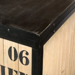 Maisons Du Monde Buffet Industriel En Métal Noir Et Bois De Sapin -Boutique Maisons du Monde buffet industriel en metal noir et bois de sapin 1000 9 15 110305 6