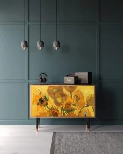 Alternative view of Storyz Buffet Jaune 2 Tiroirs Et 2 Portes L 115 Cm