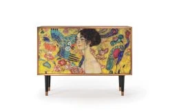 Storyz Buffet Jaune 2 Tiroirs Et 2 Portes L 115 Cm