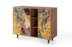Storyz Buffet Jaune 3 Tiroirs Et 1 Porte L 125 Cm -Boutique Maisons du Monde buffet jaune 3 tiroirs et 1 porte l 125 cm 2