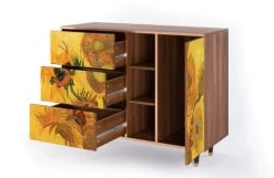 Storyz Buffet Jaune 3 Tiroirs Et 1 Porte L 125 Cm 11 Storyz Buffet Jaune 3 Tiroirs Et 1 Porte L 125 Cm -Boutique Maisons du Monde buffet jaune 3 tiroirs et 1 porte l 125 cm 9