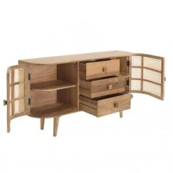 MACABANE Buffet Marron 2 Portes 3 Tiroirs Bois De Jamelonier Et Cannage 9 MACABANE Buffet Marron 2 Portes 3 Tiroirs Bois De Jamelonier Et Cannage -Boutique Maisons du Monde buffet marron 2 portes 3 tiroirs bois de jamelonier et cannage 3