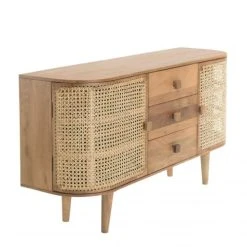 MACABANE Buffet Marron 2 Portes 3 Tiroirs Bois De Jamelonier Et Cannage 10 MACABANE Buffet Marron 2 Portes 3 Tiroirs Bois De Jamelonier Et Cannage -Boutique Maisons du Monde buffet marron 2 portes 3 tiroirs bois de jamelonier et cannage 4