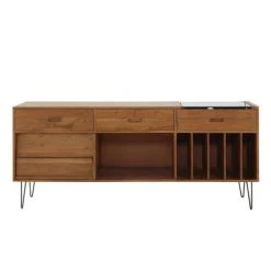 Maisons Du Monde Buffet Meuble à Vinyles En Acacia Massif