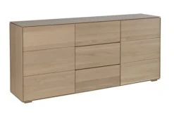 HELLIN Buffet Moderne En Bois De Chêne Massif Naturel 2 Portes 3 Tiroirs L180 -Boutique Maisons du Monde buffet moderne en bois de chene massif naturel 2 portes 3 tiroirs l180 2