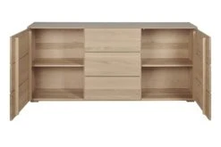 HELLIN Buffet Moderne En Bois De Chêne Massif Naturel 2 Portes 3 Tiroirs L180 -Boutique Maisons du Monde buffet moderne en bois de chene massif naturel 2 portes 3 tiroirs l180 4