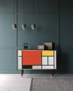 Boutique Maisons du Monde -Boutique Maisons du Monde buffet multicolore 2 tiroirs et 2 portes l 115 cm 1