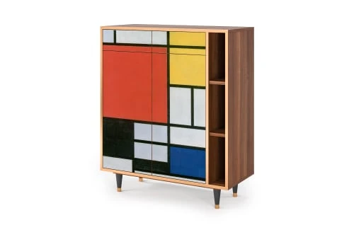 Storyz Buffet Multicolore 2 Tiroirs Et 2 Portes L 94 Cm 3 Storyz Buffet Multicolore 2 Tiroirs Et 2 Portes L 94 Cm – Image 3