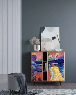 Alternative view of Storyz Buffet Multicolore 3 Portes L 94 Cm