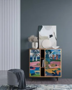 Alternative view of Storyz Buffet Multicolore 3 Portes L 94 Cm