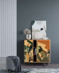 Alternative view of Storyz Buffet Multicolore 3 Portes L 94 Cm