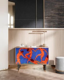 Boutique Maisons du Monde -Boutique Maisons du Monde buffet multicolore 3 tiroirs et 1 porte l 115 cm 1