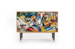 Storyz Buffet Multicolore 3 Tiroirs Et 1 Porte L 115 Cm