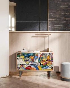 Alternative view of Storyz Buffet Multicolore 3 Tiroirs Et 1 Porte L 115 Cm