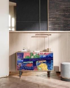 Alternative view of Storyz Buffet Multicolore 3 Tiroirs Et 1 Porte L 115 Cm