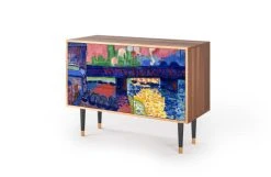 Storyz Buffet Multicolore 3 Tiroirs Et 1 Porte L 115 Cm -Boutique Maisons du Monde buffet multicolore 3 tiroirs et 1 porte l 115 cm 8