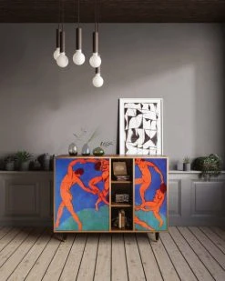 Alternative view of Storyz Buffet Multicolore 3 Tiroirs Et 1 Porte L 125 Cm
