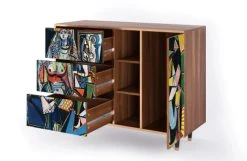 Storyz Buffet Multicolore 3 Tiroirs Et 1 Porte L 125 Cm 11 Storyz Buffet Multicolore 3 Tiroirs Et 1 Porte L 125 Cm -Boutique Maisons du Monde buffet multicolore 3 tiroirs et 1 porte l 125 cm 29