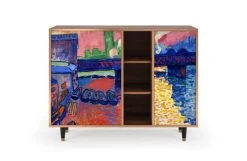 Storyz Buffet Multicolore 3 Tiroirs Et 1 Porte L 125 Cm