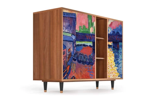 Storyz Buffet Multicolore 3 Tiroirs Et 1 Porte L 125 Cm 4 Storyz Buffet Multicolore 3 Tiroirs Et 1 Porte L 125 Cm – Image 4