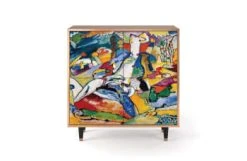 Storyz Buffet Bleu Et Jaune 4 Portes L 94 Cm 11 Storyz Buffet Bleu Et Jaune 4 Portes L 94 Cm -Boutique Maisons du Monde buffet multicolore 4 portes l 94 cm improvisation 26 by wassily kandinsky