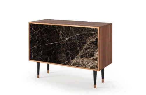 Storyz Buffet Noir 2 Tiroirs Et 2 Portes L 115 Cm 3 Storyz Buffet Noir 2 Tiroirs Et 2 Portes L 115 Cm – Image 3