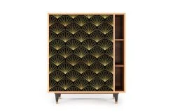 Storyz Buffet Noir 2 Tiroirs Et 2 Portes L 94 Cm