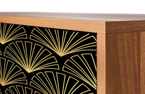 Storyz Buffet Noir 3 Tiroirs Et 1 Porte L 115 Cm 5 Storyz Buffet Noir 3 Tiroirs Et 1 Porte L 115 Cm – Image 5