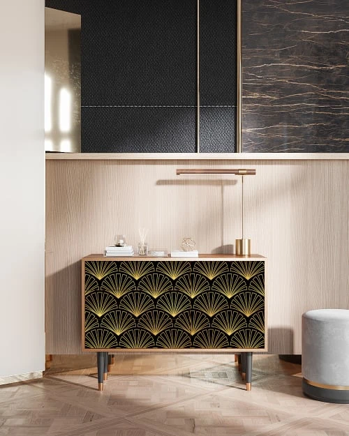 Storyz Buffet Noir 3 Tiroirs Et 1 Porte L 115 Cm 2 Storyz Buffet Noir 3 Tiroirs Et 1 Porte L 115 Cm – Image 2