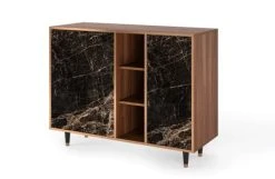 Storyz Buffet Noir 3 Tiroirs Et 1 Porte L 125 Cm 8 Storyz Buffet Noir 3 Tiroirs Et 1 Porte L 125 Cm -Boutique Maisons du Monde buffet noir 3 tiroirs et 1 porte l 125 cm 2
