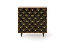 Storyz Buffet Noir 4 Portes L 94 Cm