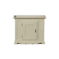 Robin Des Bois Buffet Patiné 1 Porte 110 Cm Blanc