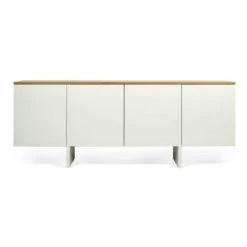 TEMAHOME Buffet Placage Noyer Et Blanc Laqué 9 TEMAHOME Buffet Placage Noyer Et Blanc Laqué -Boutique Maisons du Monde buffet placage chene naturel et blanc laque edge
