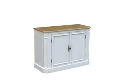 Robin Des Bois Buffet Plateau Chêne 2 Portes Blanc