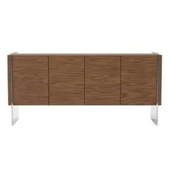 Angel Cerda Buffet Quatre Portes Avec Pieds En Verre Trempé -Boutique Maisons du Monde buffet quatre portes avec pieds en verre trempe 2