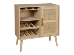 Jardideco Buffet Range Bouteilles En Bois