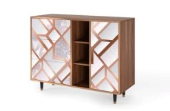Storyz Buffet Rose Clair 3 Tiroirs Et 1 Porte L 125 Cm -Boutique Maisons du Monde buffet rose clair 3 tiroirs et 1 porte l 125 cm 2
