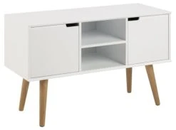 CONCEPT USINE Buffet Scandinave Blanc Avec 2 Placards